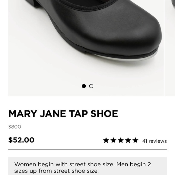 Mary Jane Black Flats with Classic Strap - Picture 1 of 5